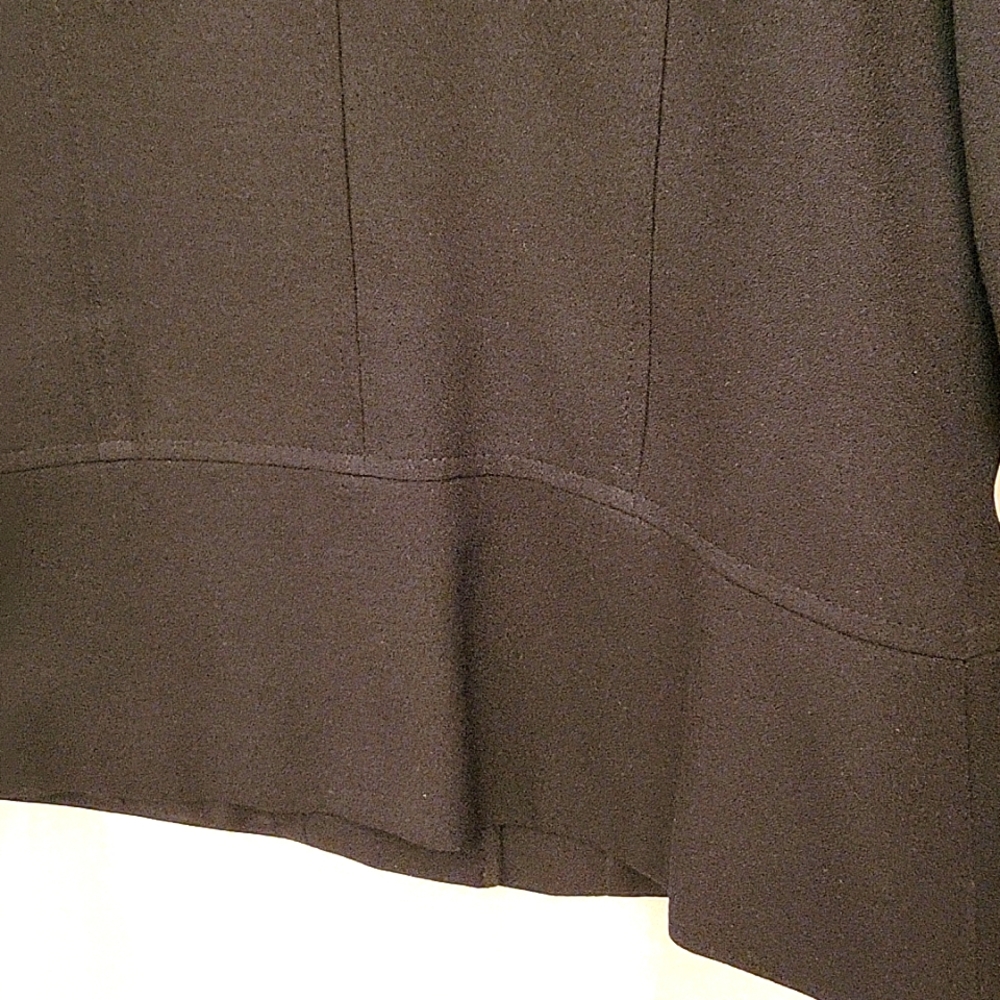 Classic Black Blazer, Tailored Waist, 5-Button, Notched Lapel, 10 - Picture 10 of 11